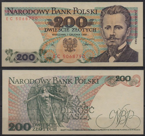 29467 banknote polen 200 - -,