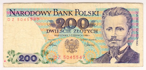 1986 polen 200 zlotych - polen, 5045547