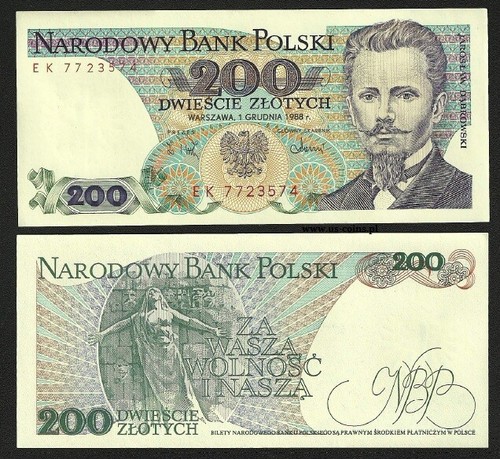 200 zlotych sto banknote aus - zlotych,
