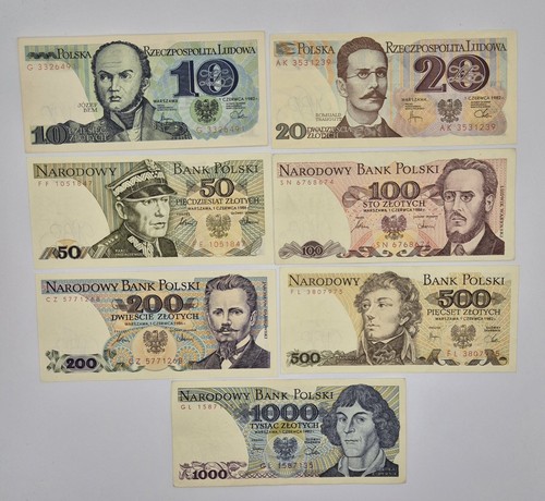 Polen banknoten satz lot 20 - banknoten,
