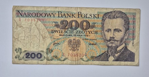 Polen banknote 200 zlotych - polen,
