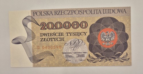 Polen banknote 200 000 - polen,