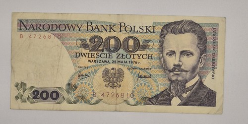 Polen banknote 200 zlotych - banknote,