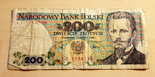 200 dwiescie zlotych - 200,